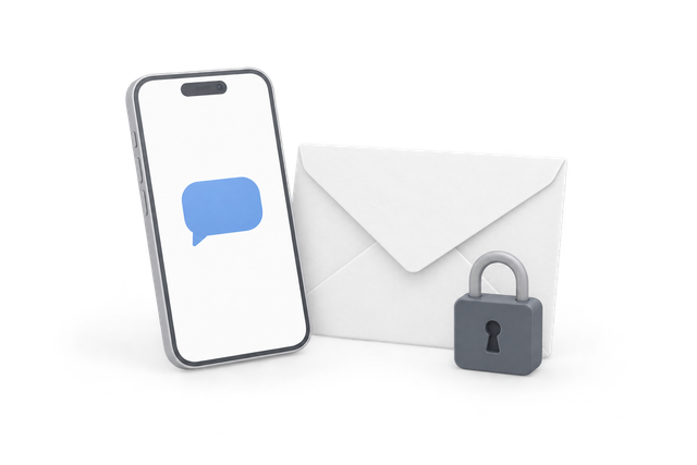 Email and SMS verification protected by a lock