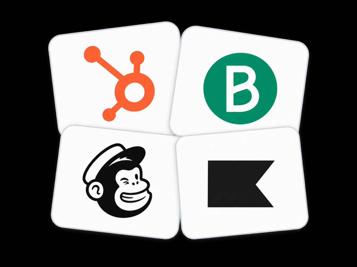 HubSpot, Brevo, Mailchimp and Klaviyo sending platforms