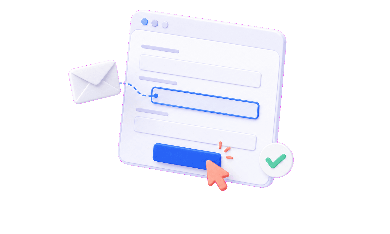 A generated email address used to submit a lead form