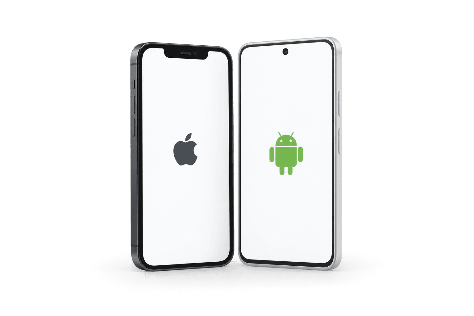 iPhone and Android device symbols