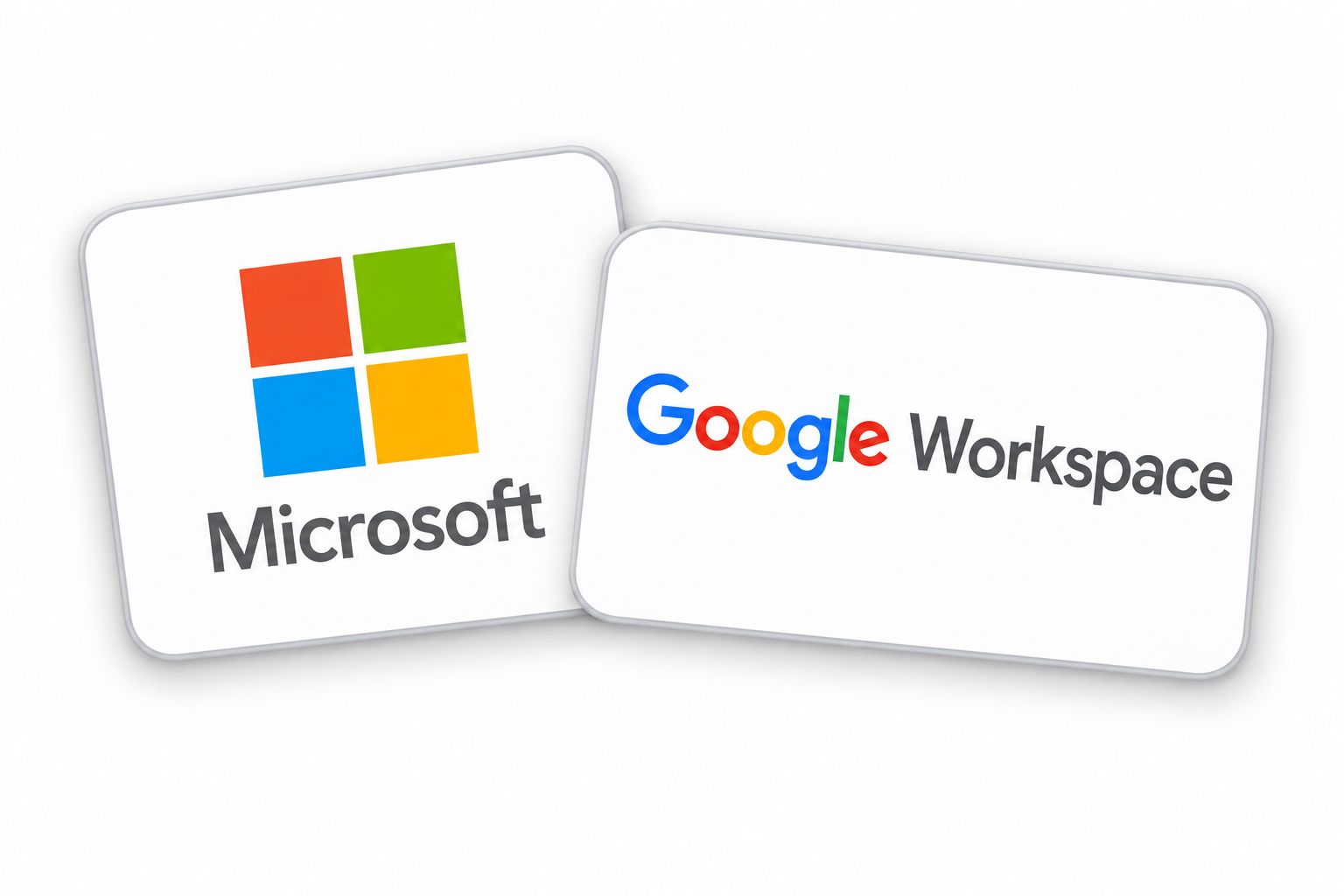 Microsoft and Google Workspace provider logo cluster