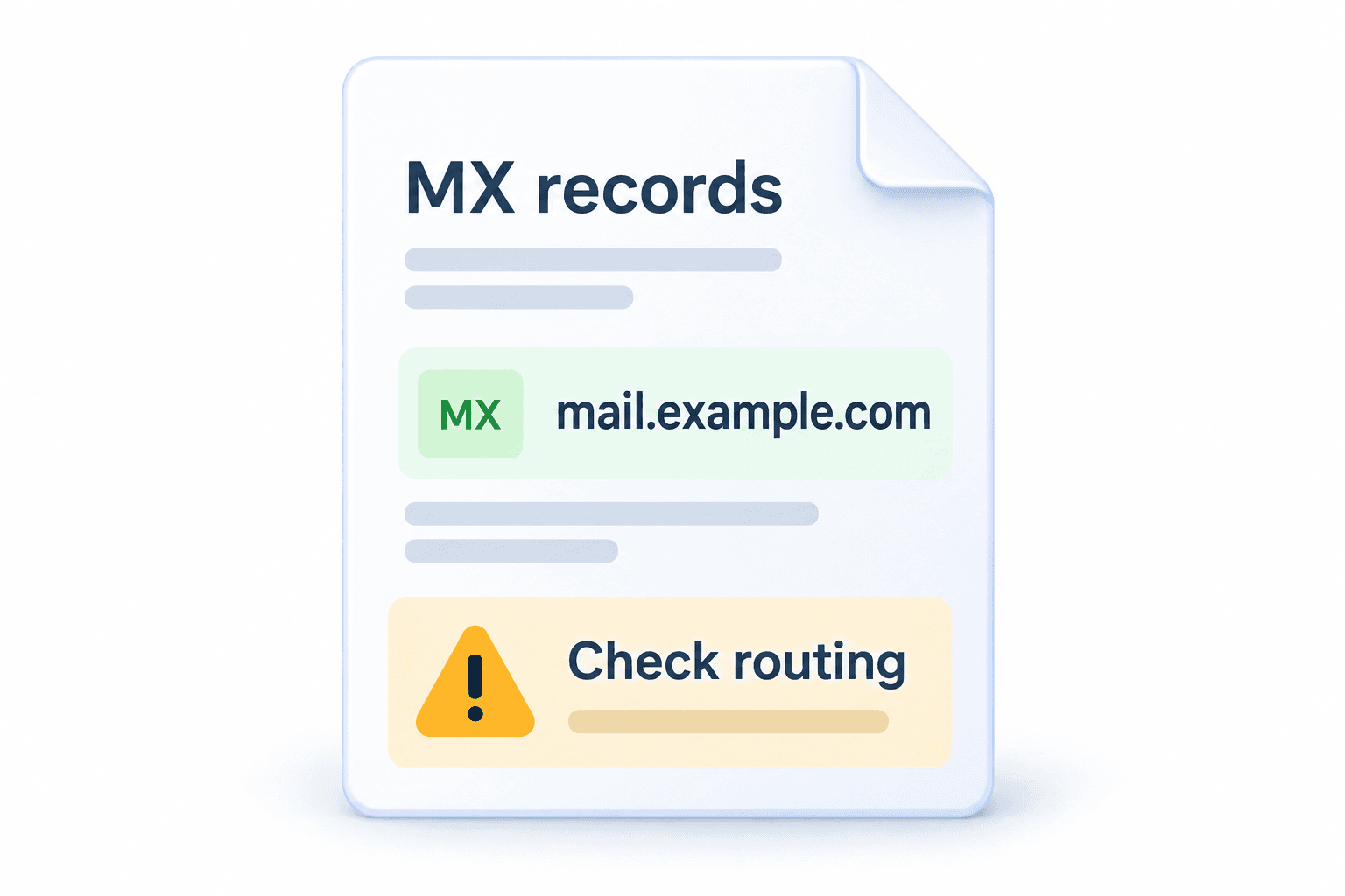 MX routing check illustration