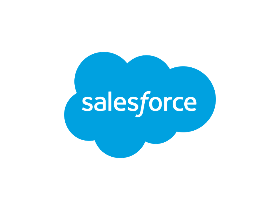 Salesforce logo with its wordmark