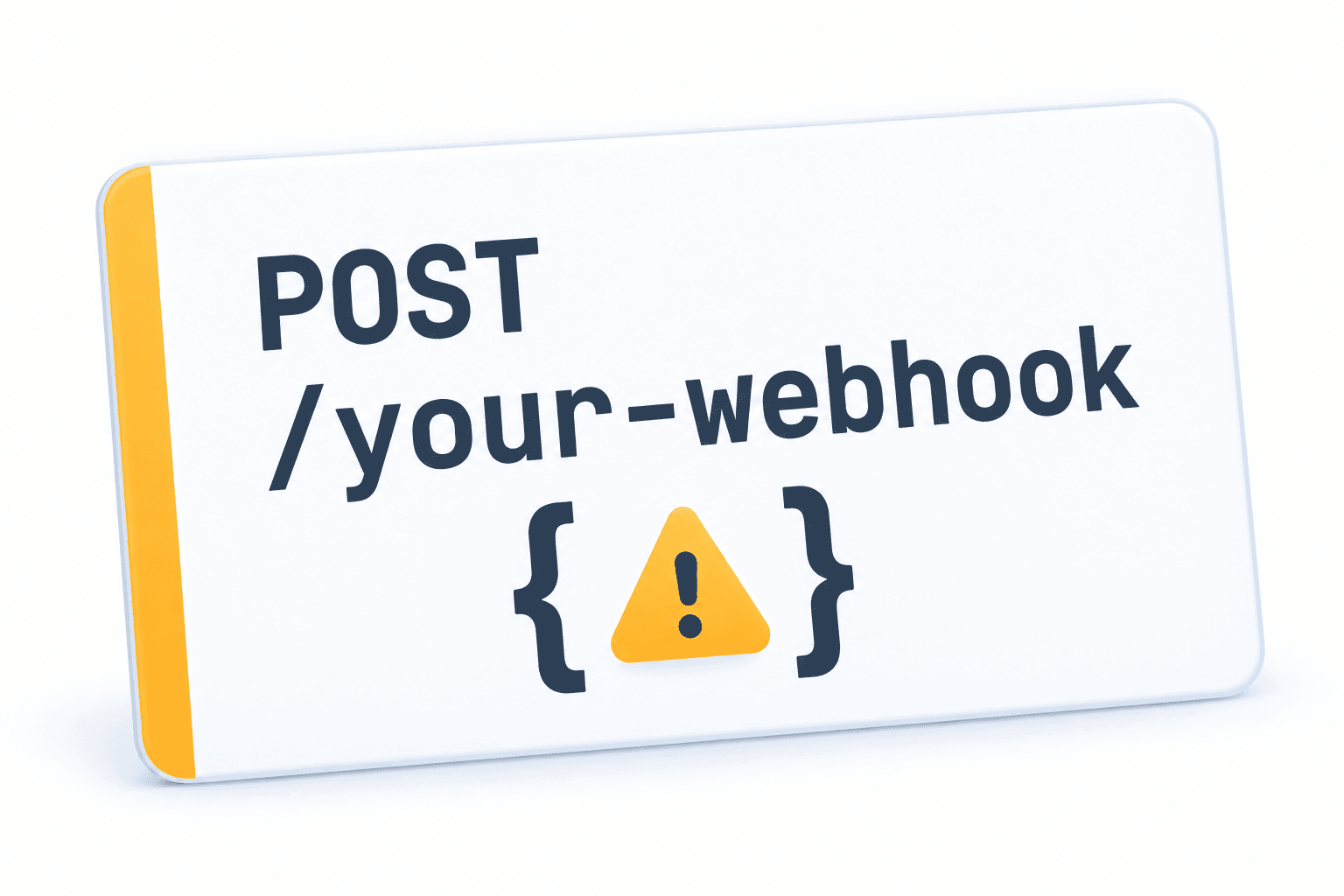 Illustration of a webhook request with a JSON payload