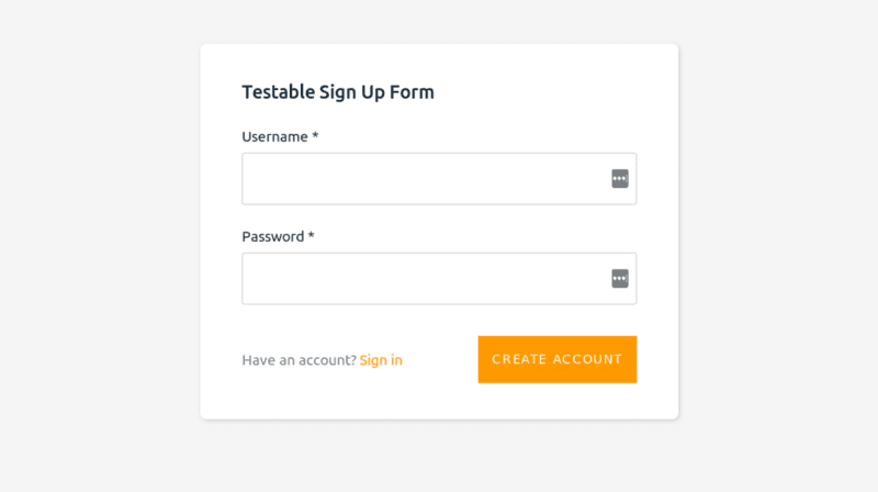 Testing user sign-up (for integration and QA testers)