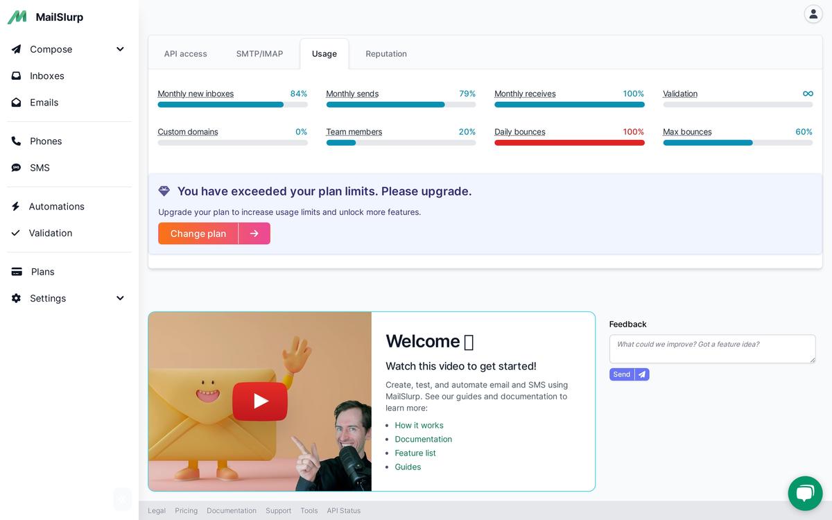 Disposable mailboxes and fake email generator