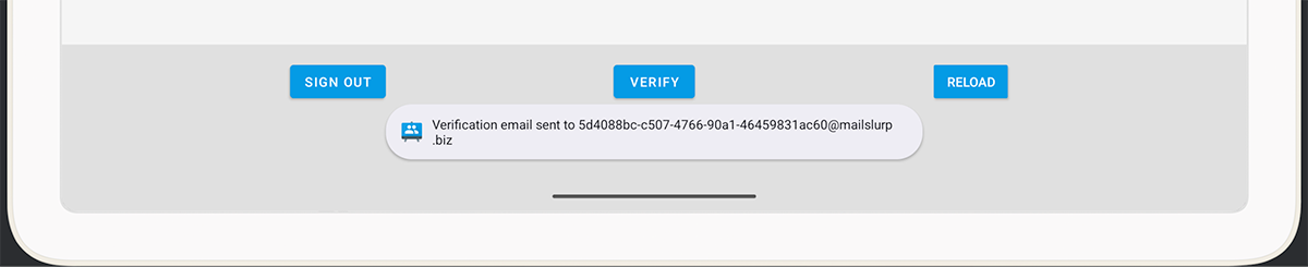 test user sign up