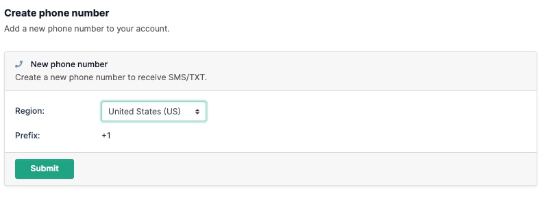 phone number api