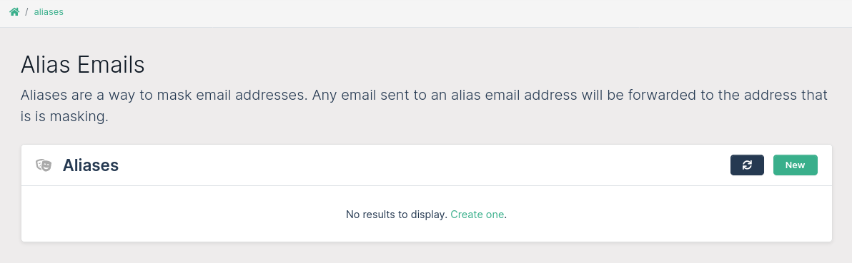 create alias