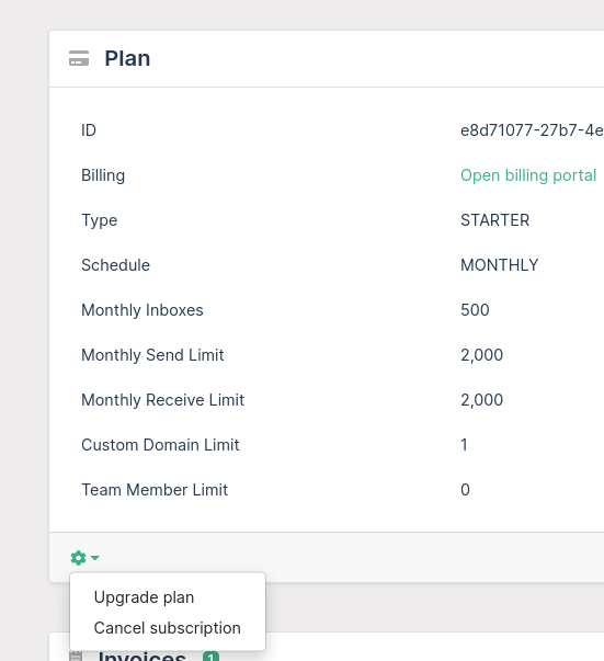 cancel plan
