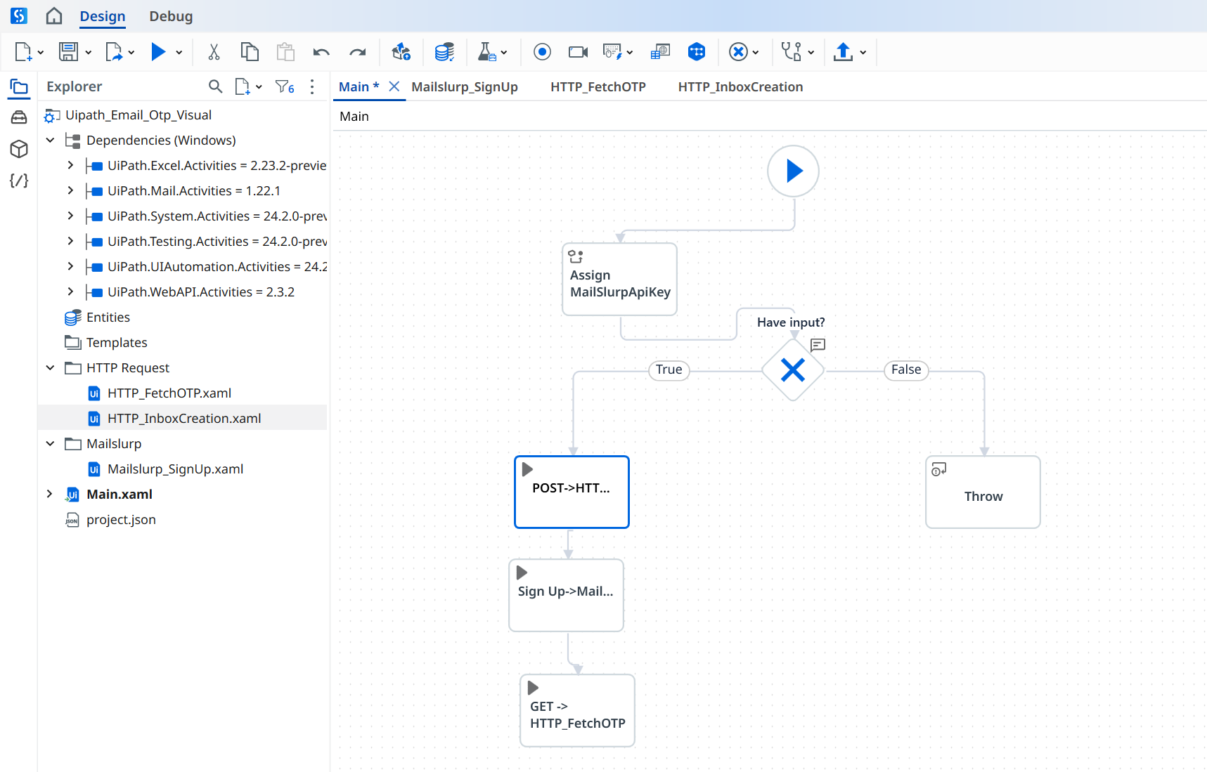 Use email in UiPath