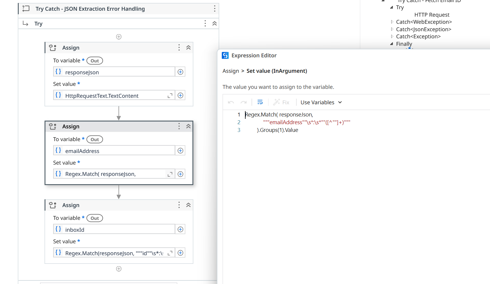 Parse API response