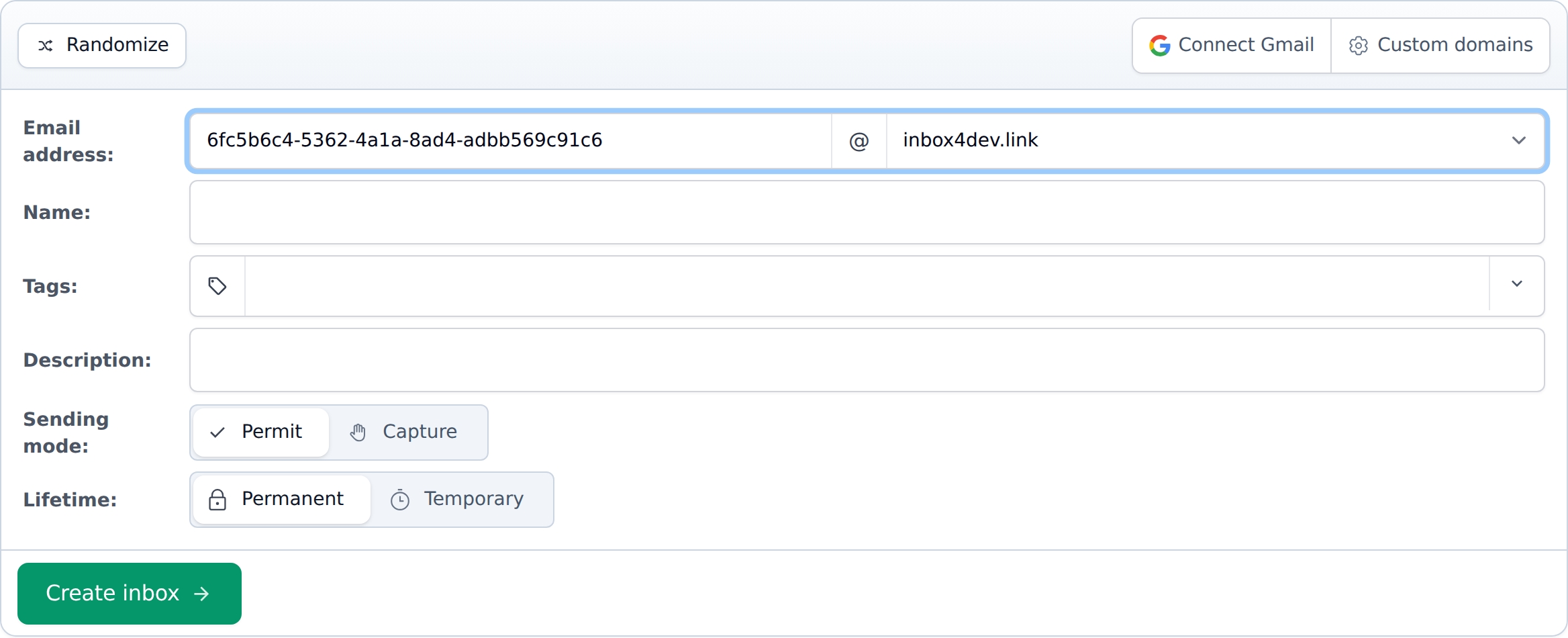 create custom domain