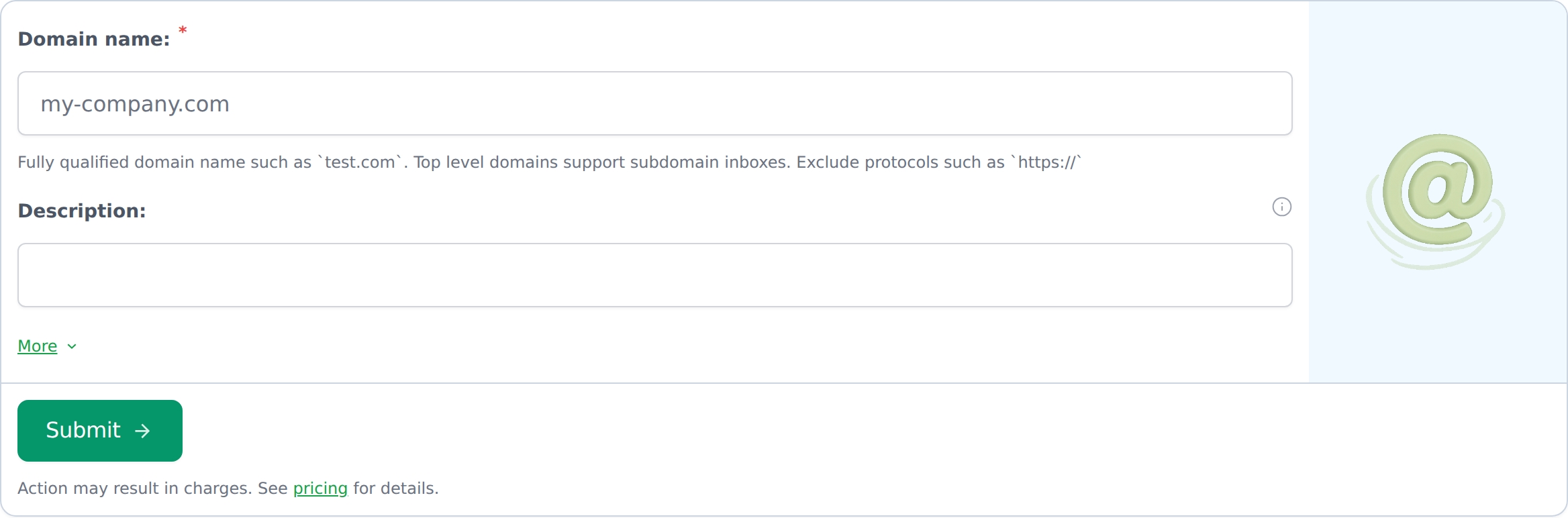 create custom domain