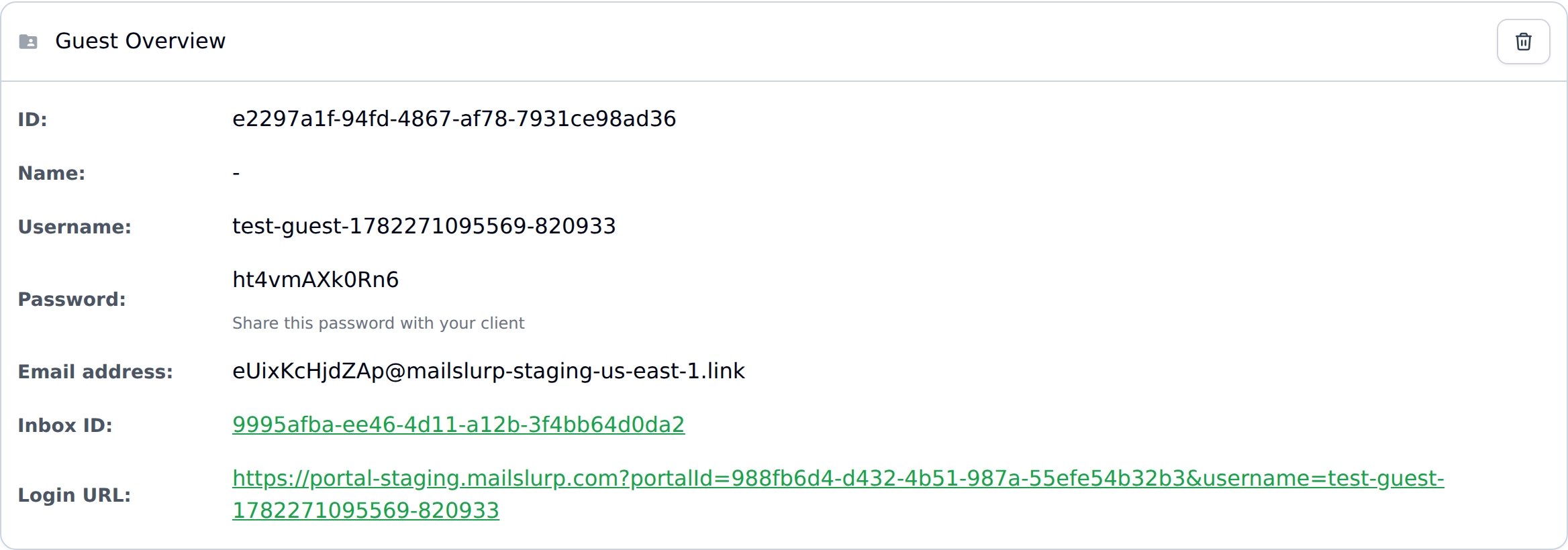 user created guest