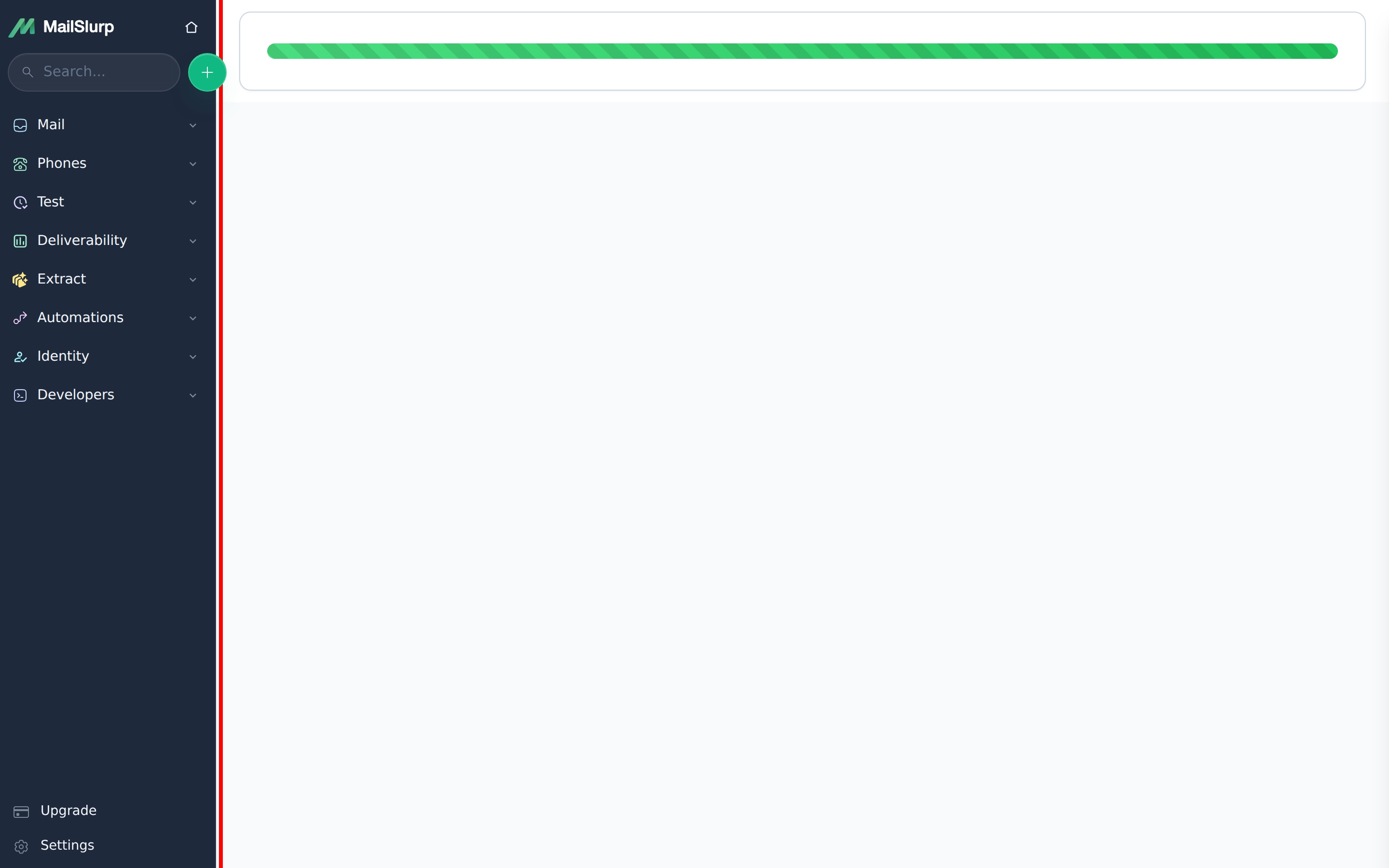 Find domains in dashboard: Use sidebar