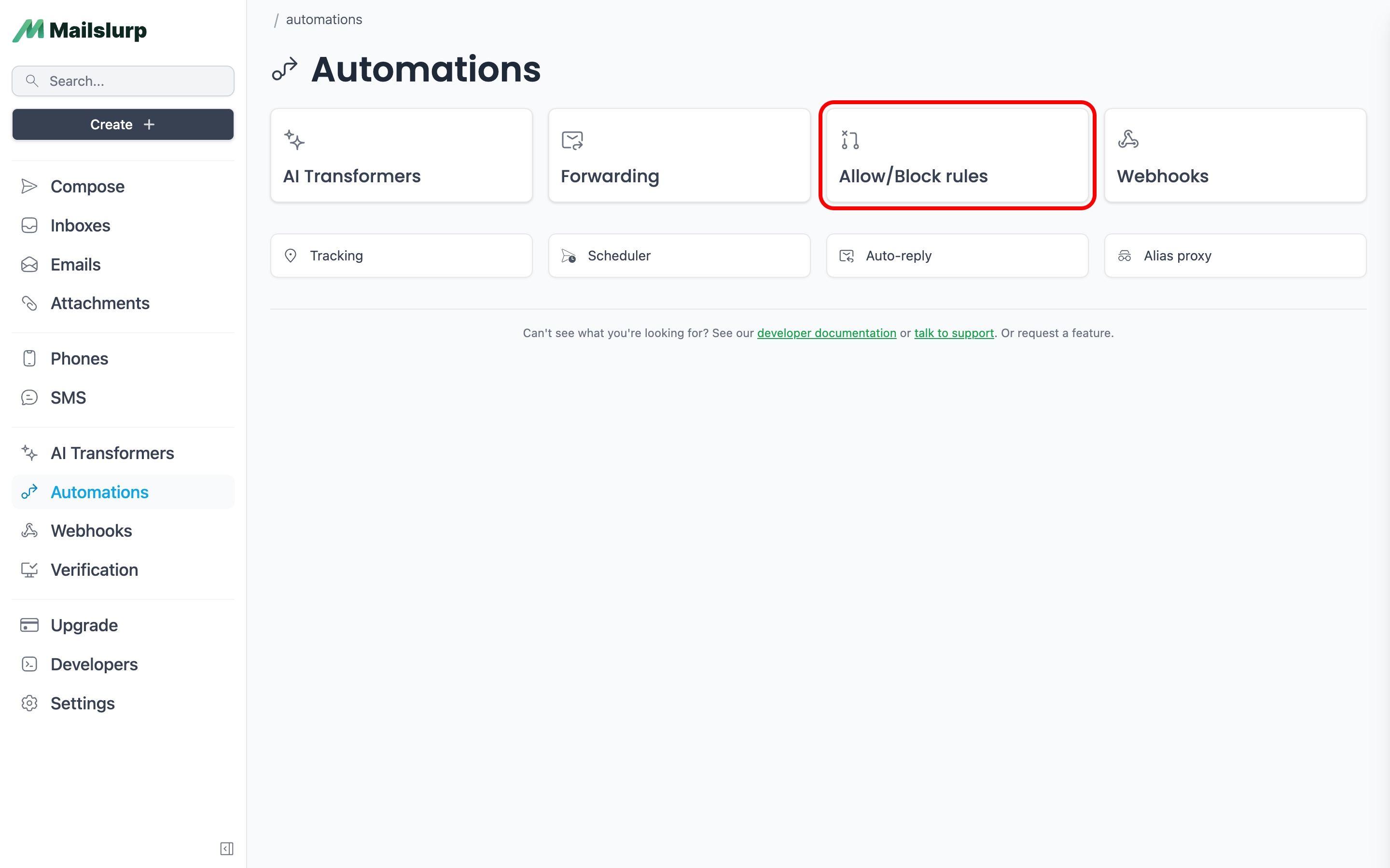 Find rulesets in dashboard: Click rules