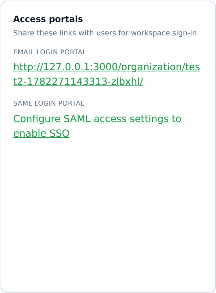 Configure saml