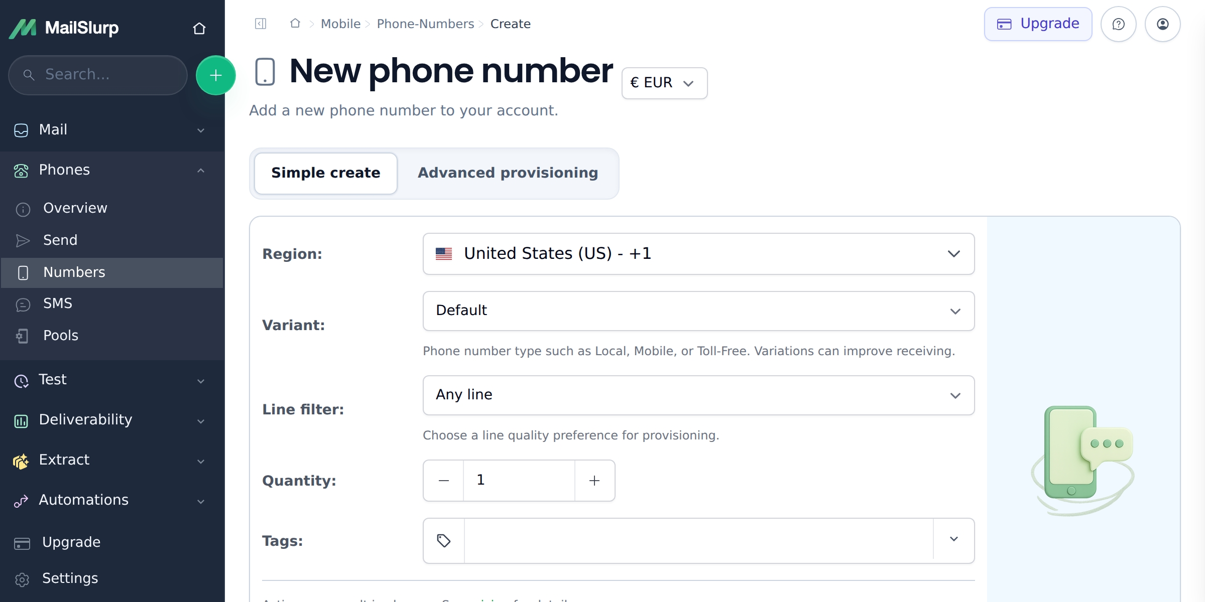 Create phone