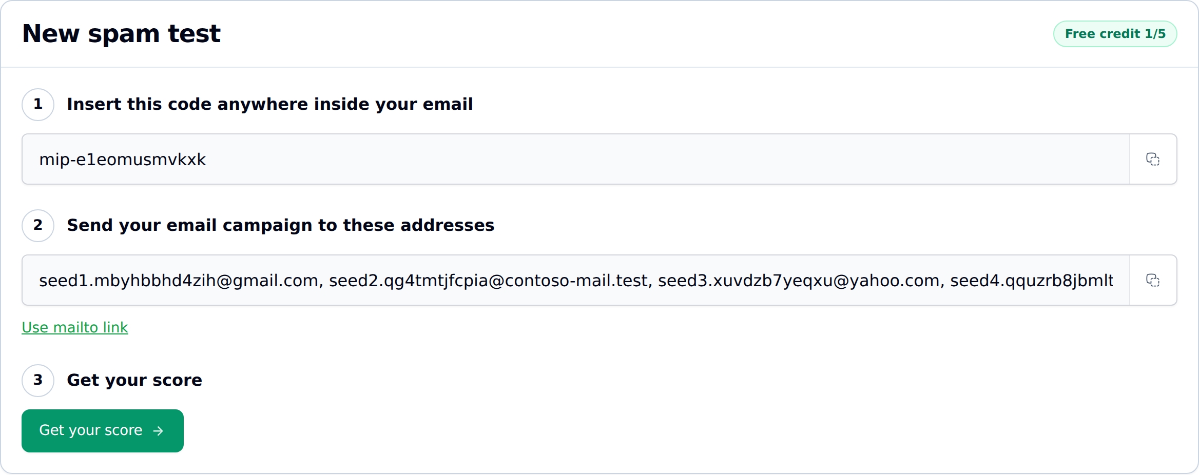 MailSlurp dashboard Deliverability navigation highlighted
