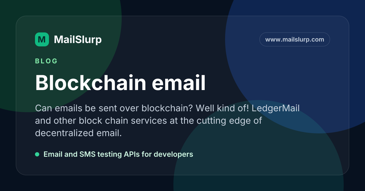 Email Coin Blockchain email