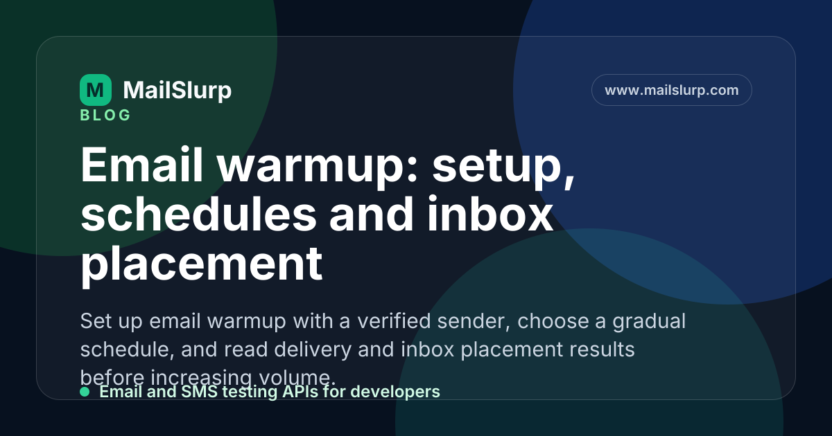 Email warmup guide for domain reputation and inbox placement