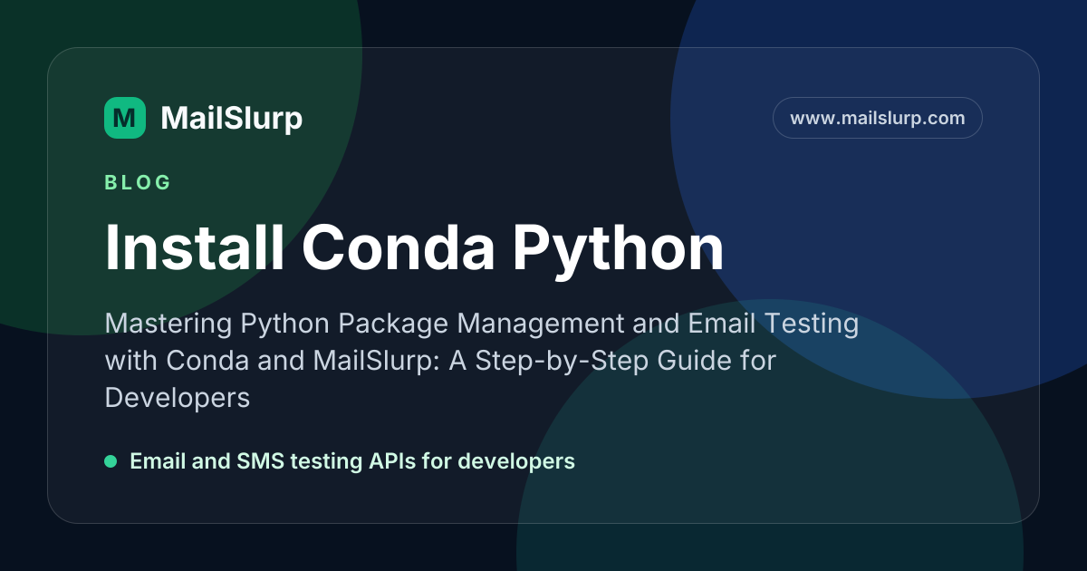 Install Conda Python