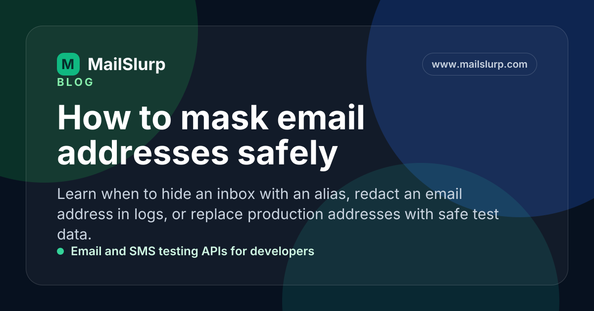 Masking email address