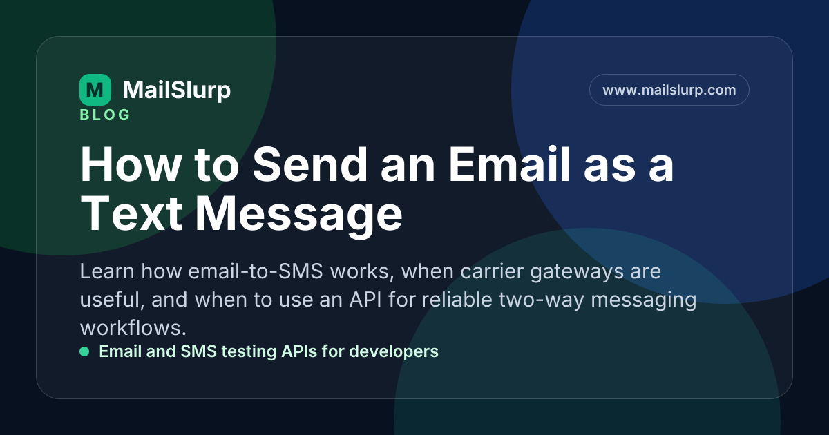 Text Using Emial How to Send an Email as a Text Message