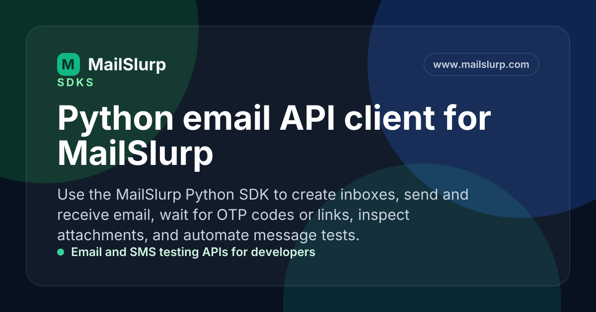 MailSlurp Python Client