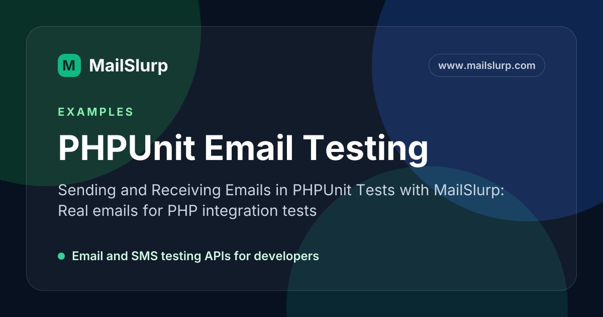 PHPUnit Email Testing