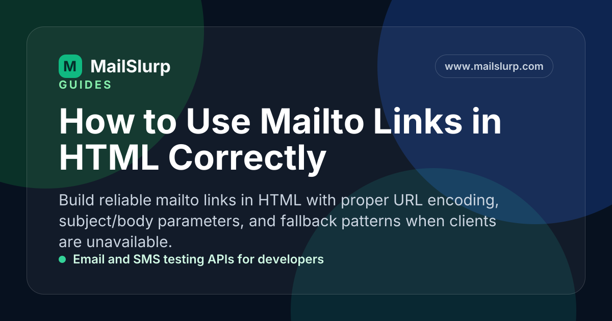 How to Use Mailto Links in HTML Correctly